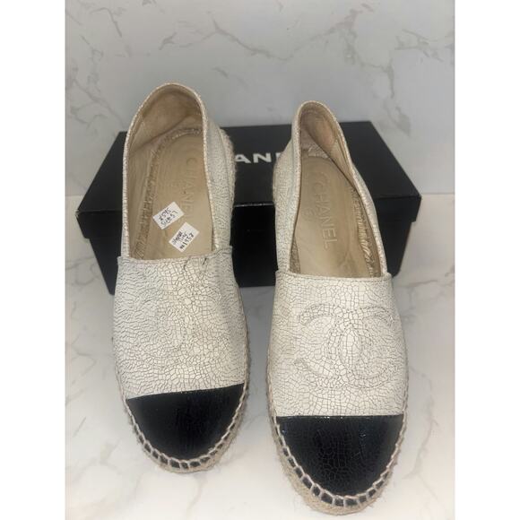 Chanel Espadrille Flats - Size 37 - Picture 1 of 5
